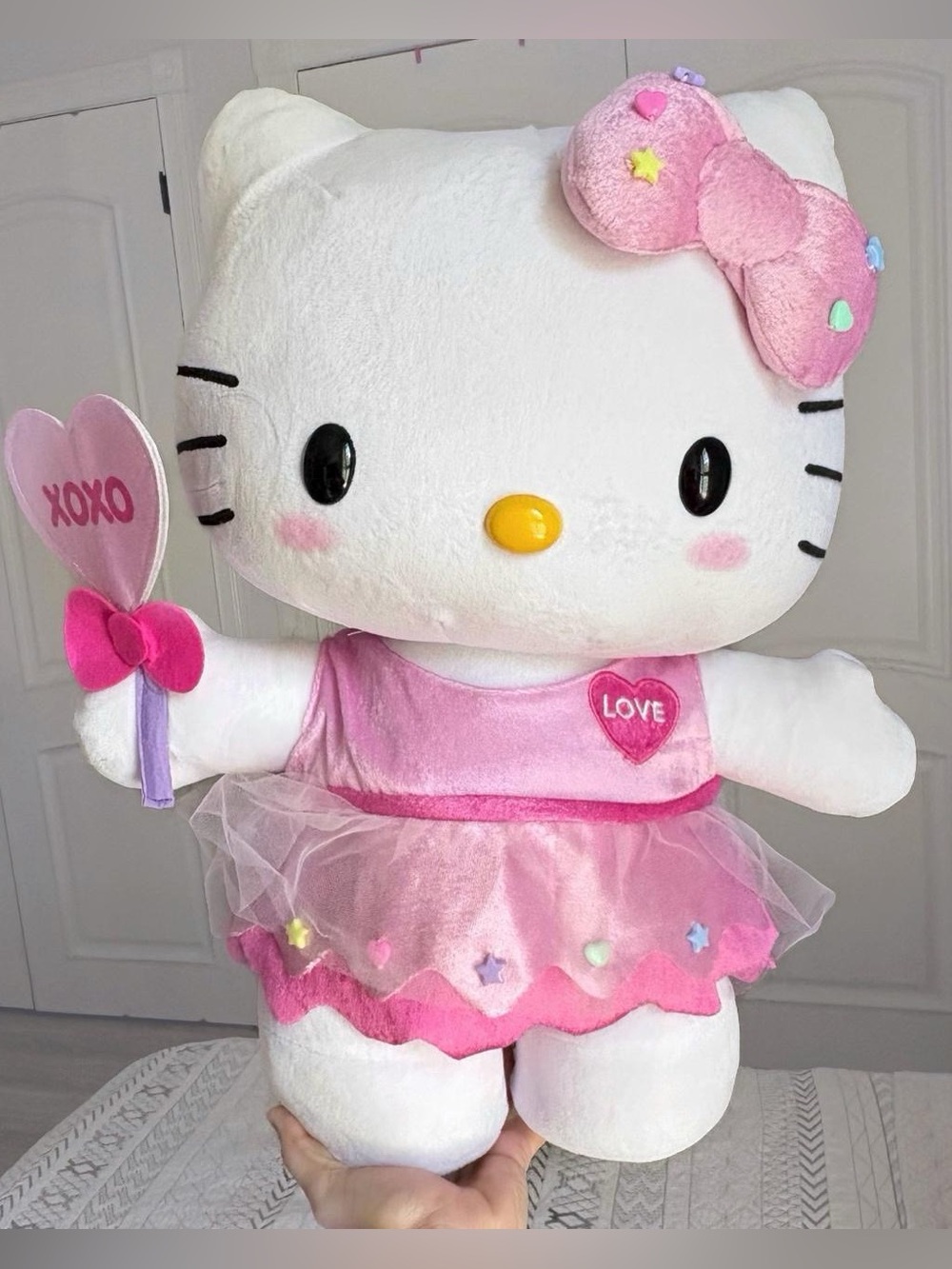 Hello Kitty Pink Plush Greeter Doll with Tulle Dress Valentine’s Day